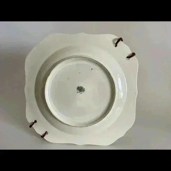 1920s Moriyama Mori Machi serving tray with wicker handle - Picture 7 of 8